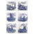 Dutch Blue Ceramic Tiles by Gilliot Hemiksen, 1930s, Set of 6 For Sale - Image 14 of 14