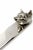 Mid 20th Century Vintage Silverplate Fox Head Letter Opener Made in Italy For Sale - Image 5 of 9