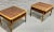 Brown Mid Century Modern Walnut + Oak End Tables by Lane Perception, a Pair For Sale - Image 8 of 12