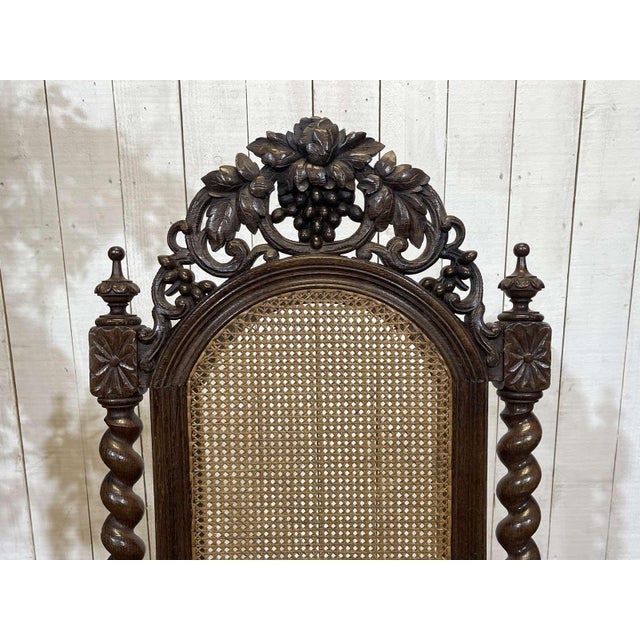 Early 20th Century Louis XIII Oak Armchair For Sale - Image 9 of 18