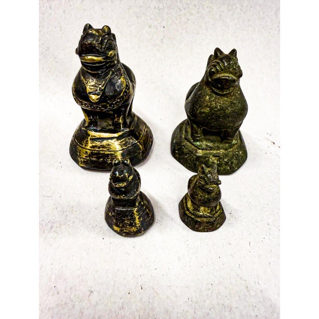 Asian Antique Bronze Burmese Opium Scale Set For Sale - Image 3 of 9