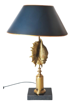 Hollywood Regency Shell-Shaped Table Lamp from Maison Charles, Paris, 1970s