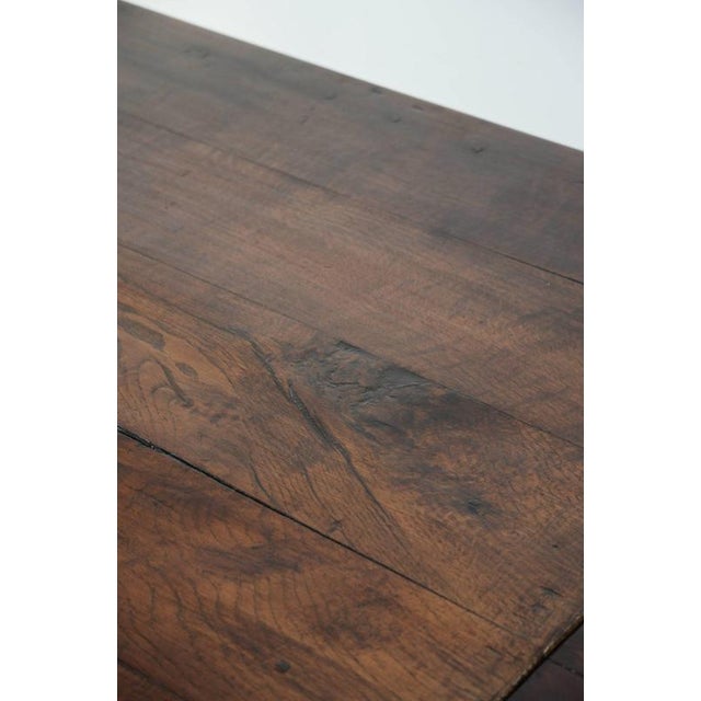 Antique Farmhouse English Oak Dining Table with Extensions For Sale - Image 11 of 13