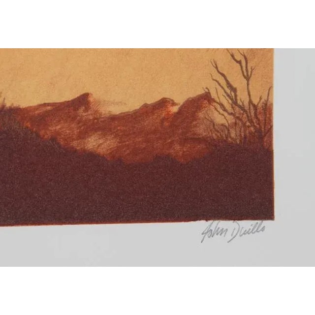 Artist: John Duillo, American (1928 - ) Title: The Lone Rider Year: Circa 1980 Medium: Lithograph, signed and numbered in...