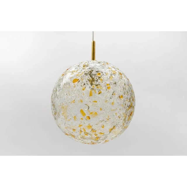 Mid-Century Modern Glass Ball Pendant Lamp by Doria Leuchten, Germany, 1960s For Sale - Image 11 of 11