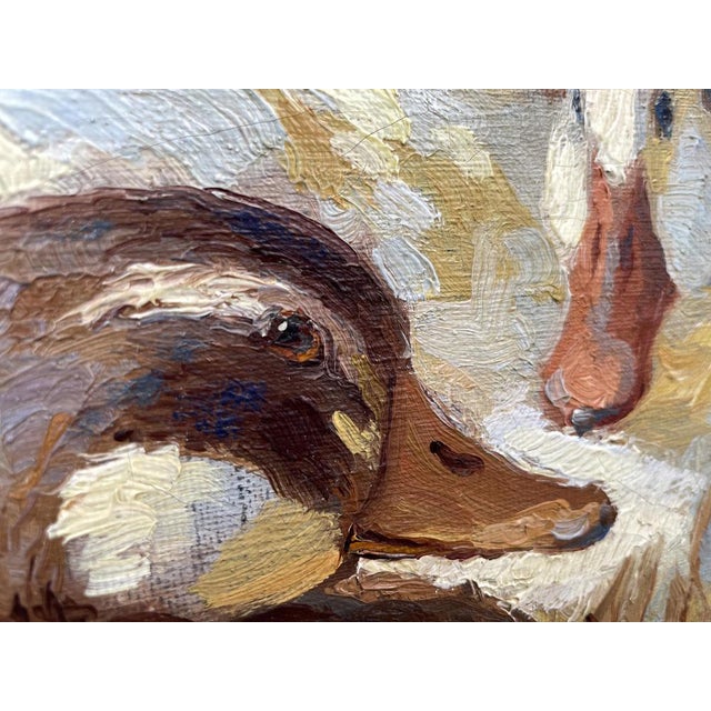 Josef Woldemar Keller-Kühne, Ducks, 1950s, Oil on Canvas, Framed For Sale - Image 9 of 18