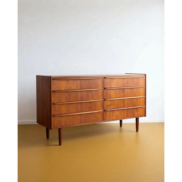 Mid-Century Modern Danish Teak Double Sideboard, 1950s For Sale - Image 3 of 4