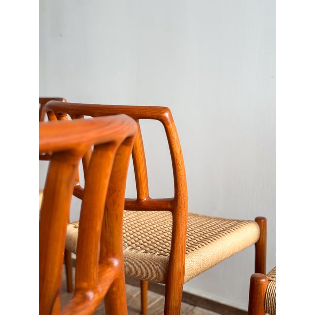 Mid-Century Modern Dining Chairs in Teak by Niels O. Møller for JL Mollers Møbelfabrik, 1950, Set of 4 For Sale - Image 12 of 18