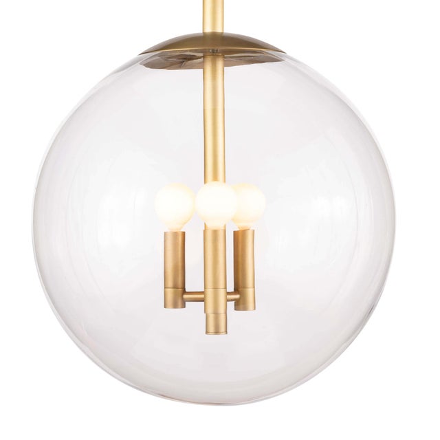 Regina Andrew Cafe Pendant Medium (Natural Brass) For Sale - Image 4 of 6