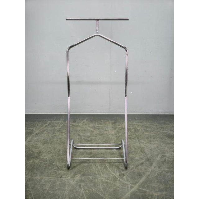 Silver Bauhaus Chrome Valet Stand from Mücke Melder, Former Czechoslovakia, 1930s For Sale - Image 8 of 9