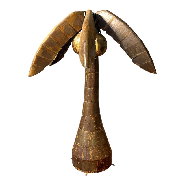 Monumental Mexican Sculptural Iron Palm Tree Manner of Sergio Bustamante For Sale