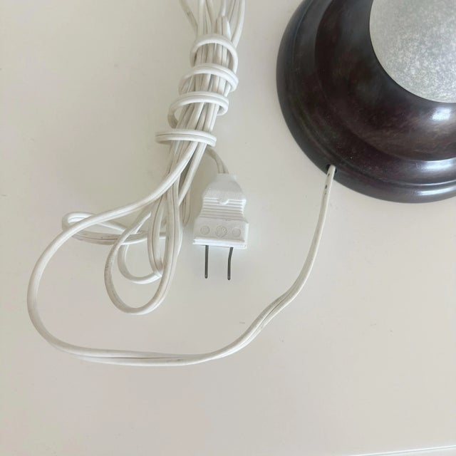 Glass Pair of Seguso Murano Scavo Glass Volute Arm Table Lamps, 1980s For Sale - Image 7 of 7