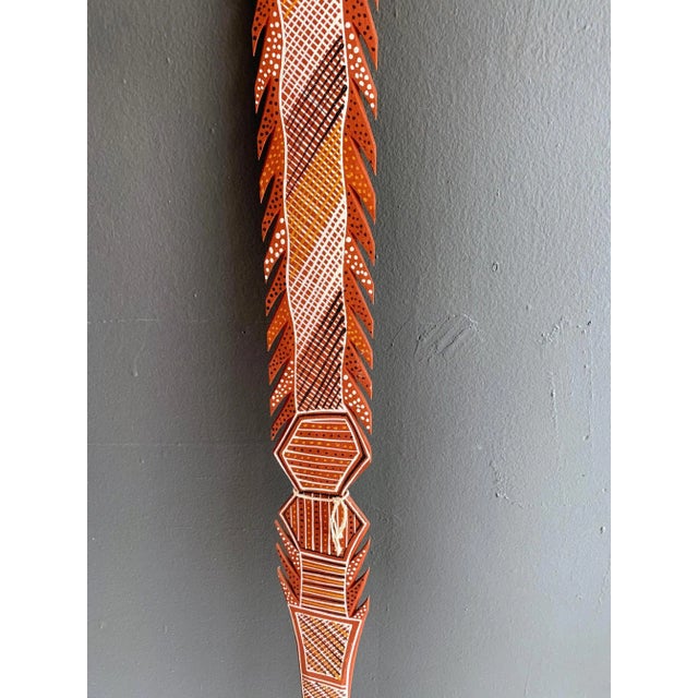 Folk Art Australian Aboriginal Carved and Pained Spear from Melville Island For Sale - Image 3 of 7
