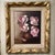 Mid-Century Modern Mid 20th Century Painting on Canvas “Peony “Still Life Artist Signed For Sale - Image 3 of 12