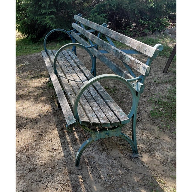 1940s World's Fair Central Park Bench by Kenneth Lynch and Sons For Sale - Image 11 of 14