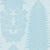 Zoffany Marsden`s Palm Damask Wallpaper in Blue Stone For Sale