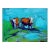 Two Cows, Abstract Cow Oil Painting For Sale