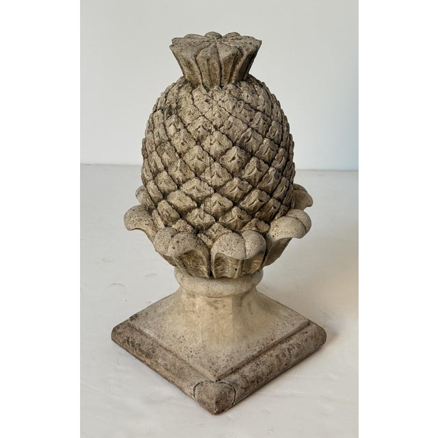 Italian Garden Stone Statuary Pineapple Finials or Copings - Individually Priced For Sale In Austin - Image 6 of 7