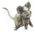 Vintage Italian Handmade Field Mouse Miniature in Silver 800, Florence, 1970s For Sale