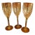 Vintage Uptown Mikasa Clear Crystal Wine Glasses- Set of 3 For Sale