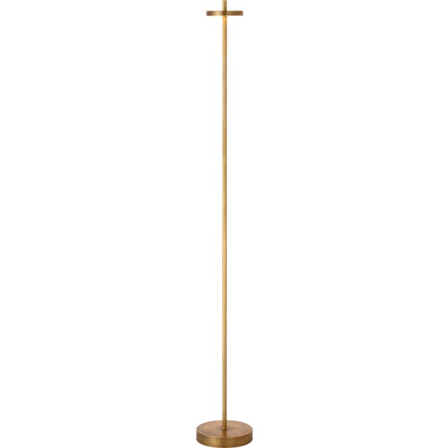 Modern Kelly Wearstler by Visual Comfort Signature Sene 50" Rechargeable Floor Lamp in Museum Brass For Sale - Image 3 of 3