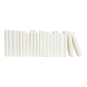 Decorative Books - Buttercream Paper Wrapped Books - Cream Books By The Foot