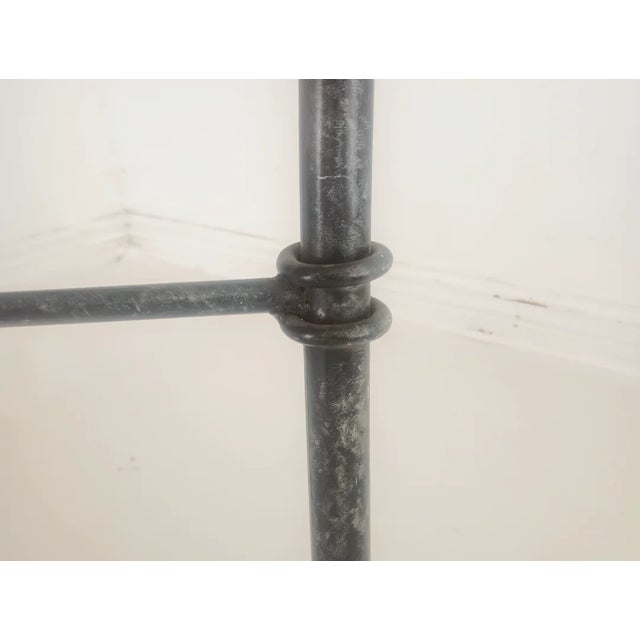 Six Vintage Iron Patio Chairs For Sale - Image 9 of 15