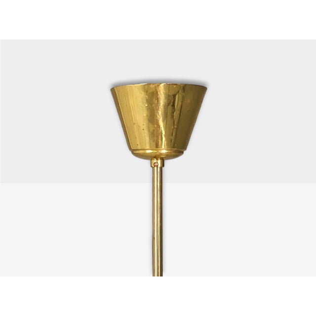 Danish Modern, Chandelier, Patinated Brass, Denmark, 1950s For Sale - Image 13 of 13