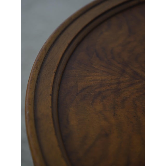 Ornamental & Decorative Materials Baker Faux Bamboo Round Accent Table For Sale - Image 7 of 14