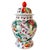 Vintage 1970s Chinese Export Porcelain Fruit Motif Temple Jars - Pair For Sale In San Diego - Image 6 of 13