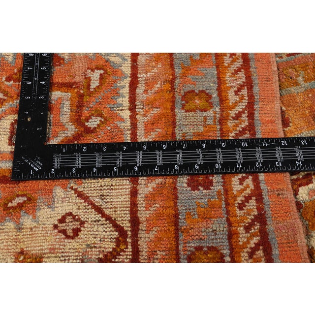 Textile Late 19th Century Turkish Oushak Rug, 11'03 X 14'08 For Sale - Image 7 of 10