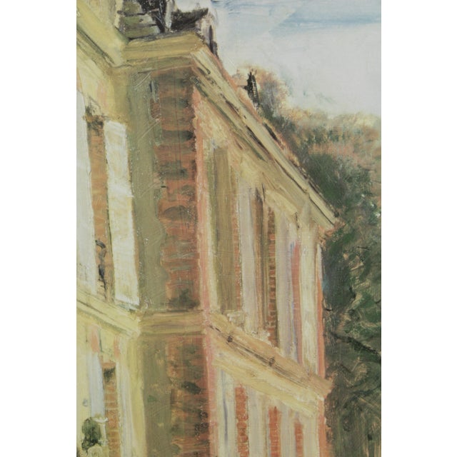 Large Oil Painting Artwork of House & Canal Scene For Sale - Image 9 of 13