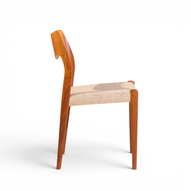 Wood Niels Moller Models 55 and 71 Mid Century Danish Teak Dining Chairs - Set of 12 For Sale - Image 7 of 11
