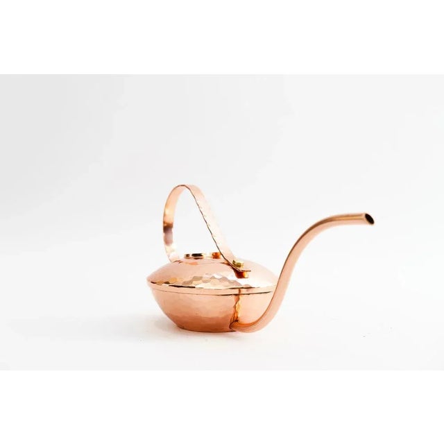 Mid-Century Modern Hammered Copper Watering Can from VEB Kunstschmiede Neuruppin, Germany, 1960s For Sale - Image 3 of 7