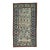 Early 20th Century Tribal Navy Dark Green Caucasian Kuba Rug - 3'7" x 6'1" For Sale