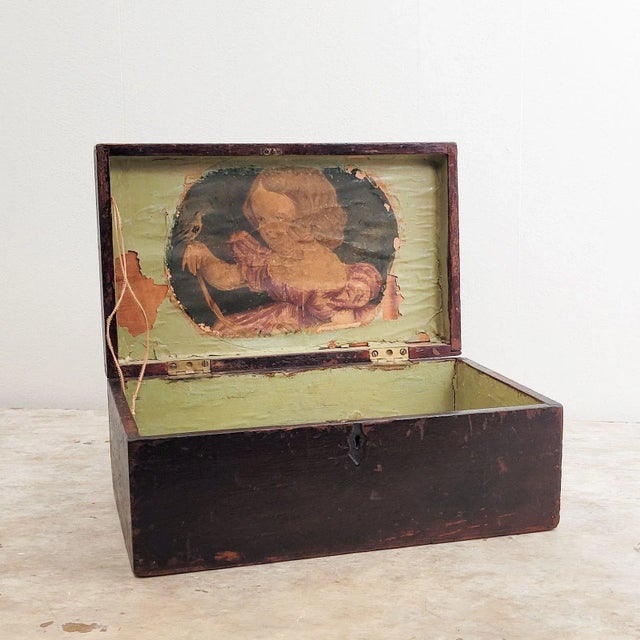A rustic box, U.S.A., circa 1870.