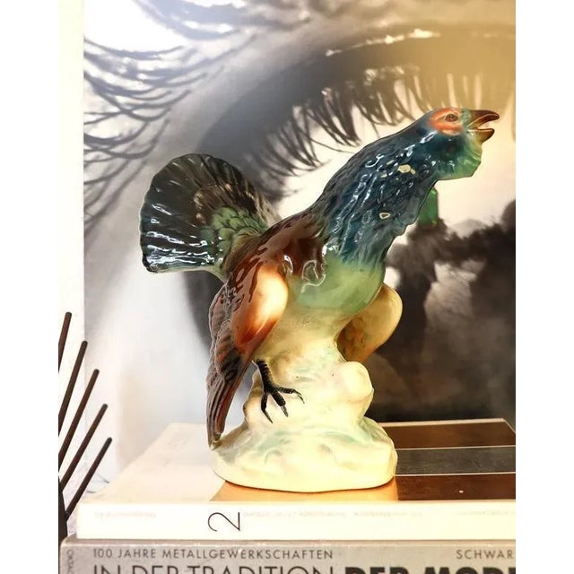 Vintage Capercaillie Cock Figurine from Cortendorf / Goebel Germany For Sale - Image 3 of 8