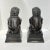 Chocolate Vintage Patinated Metal Foo Lion Sculptures - A Pair For Sale - Image 8 of 12