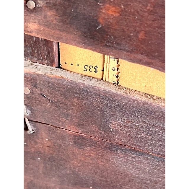 Antique Rococo Giltwood Wall Mirror, 19th Century Hand-Carved Crest, 26” X 37” For Sale - Image 9 of 11