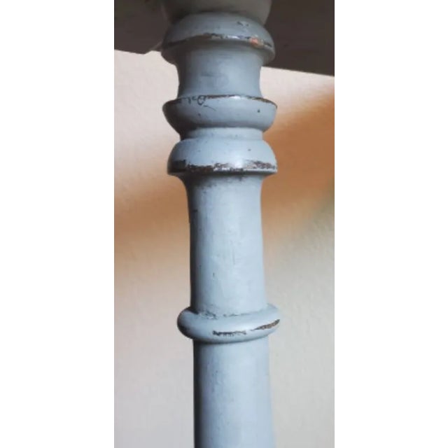 19th Century Swedish Gustavian Distressed Painted Tray Table For Sale - Image 12 of 13