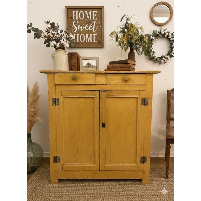 A rare and sun-drenched piece of French history. This authentic 19th-century sideboard (buffet bas) comes directly from a...