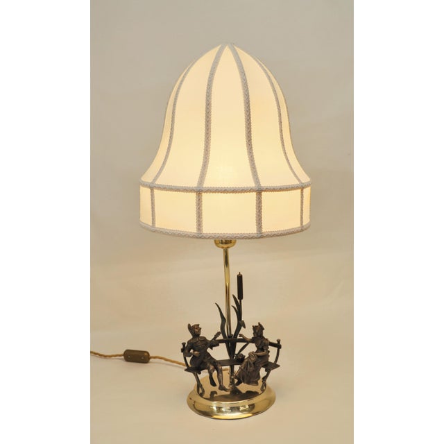 Art Nouveau Brone Figure Lamp, 1890s For Sale - Image 16 of 16