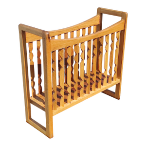 Mid-Century Walnut Magazine Rack by Arthur Umanoff for Washington Woodcraft, Unmarked