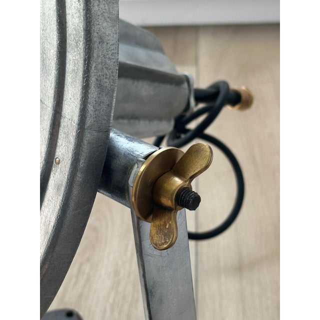 A timeless piece of industrial elegance, this vintage Mazda lamp from Paris exudes a captivating aura.Its sleek, metallic...