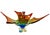 1960s Canadian Lorraine Art Glass 19" Tie Dye Sculptured Console Centerpiece For Sale - Image 4 of 8