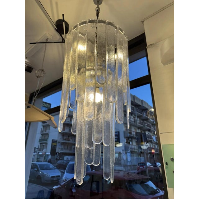 1980s Waterfall Chandelier in Murano Glass by Carlo Nason for Mazzega, 1970s For Sale - Image 5 of 14
