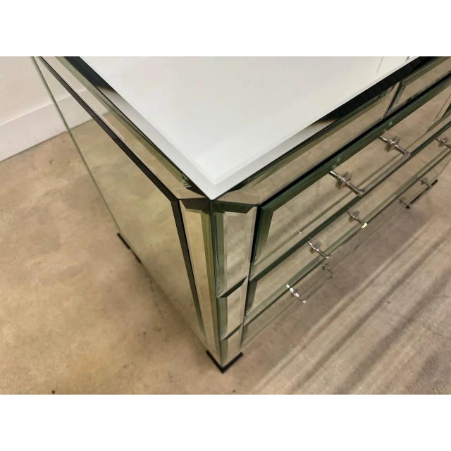 Edward Mirrored Chest For Sale - Image 4 of 10
