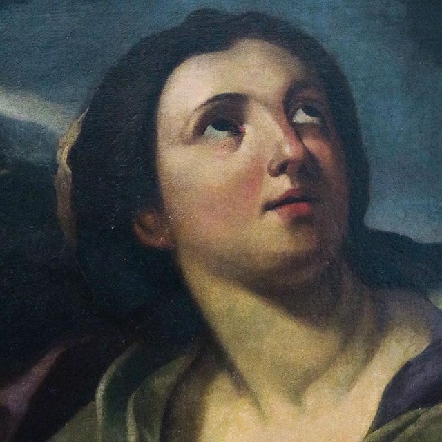 Circle of Giovanni Andrea Sirani, Mary Magdalene, 1600s, Oil on Canvas For Sale - Image 5 of 8