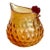 Vintage Amber Glass Chicken Pitcher For Sale