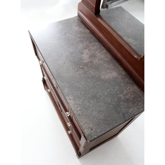 Antique East Lake Style Victorian Dresser With Mirror For Sale - Image 9 of 12